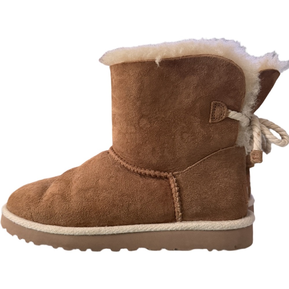 UGG Australia Original Women’s Selene Bow Nautical Rope In Chestnut Size 8 - Picture 2 of 6